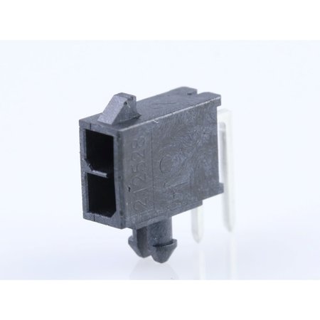 MOLEX Micro-Fit+ Right-Angle Header, 3.00Mm Pitch, Dual Row, 2 Circuits, Matte 2125280200